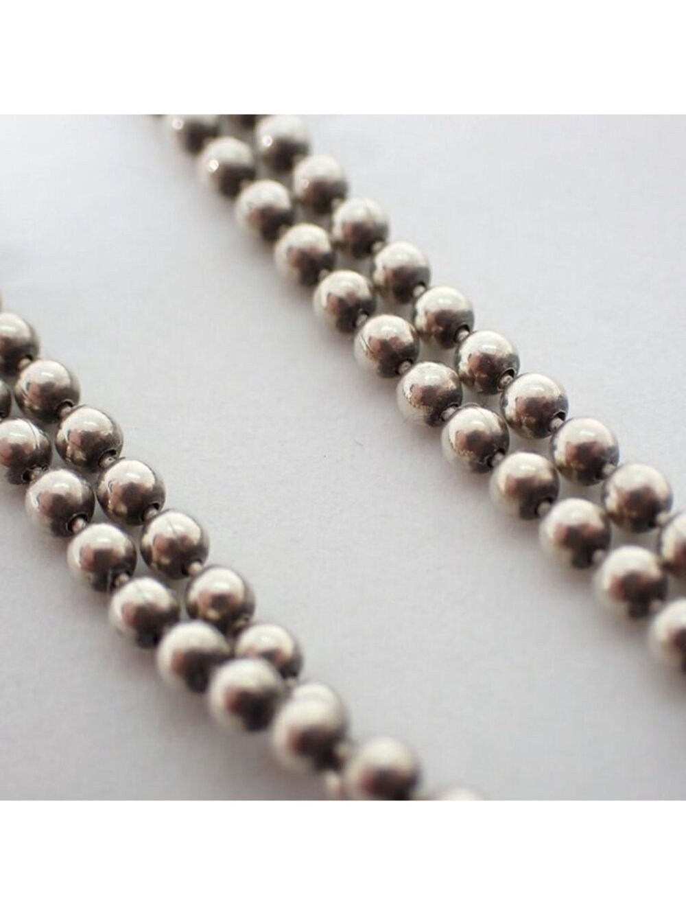 Gucci 925 Double Ball Chain Necklace - Picture 6 of 10